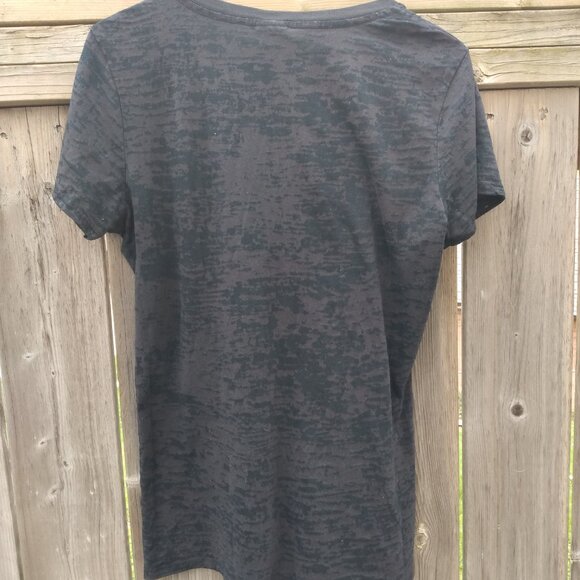 Vintage Roxy T-Shirt Y2K 2000s Sheer Burnout Graphic "I Want the Sun" V-Neck - Picture 10 of 11